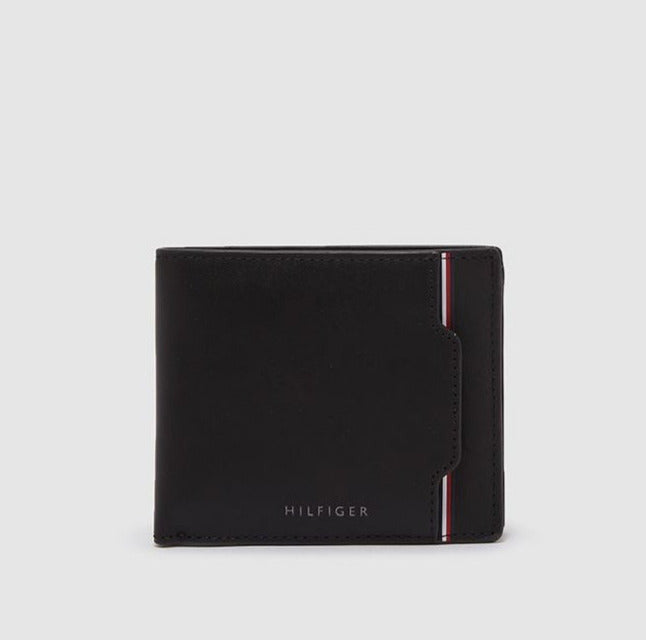 TH Black Leather Wallet With Card Holder For Men #30
