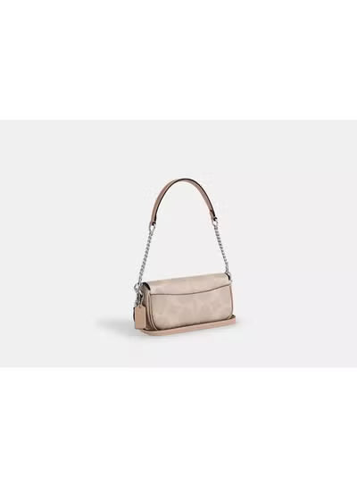 Hailey Flap Bag in Signature Canvas – Elegant Crossbody Shoulder Bag#55