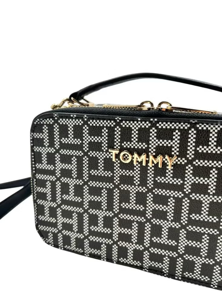 Tommy Hilfiger Monogram Vanity Crossbody Bag ✨#0081