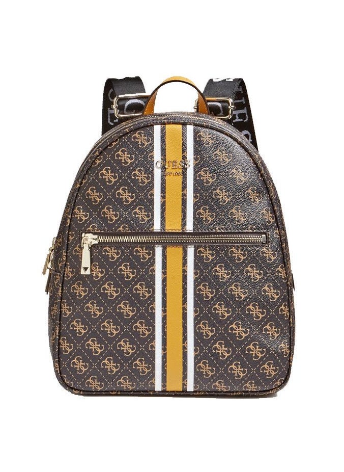 GU Brown Monogram Backpack For Women #133