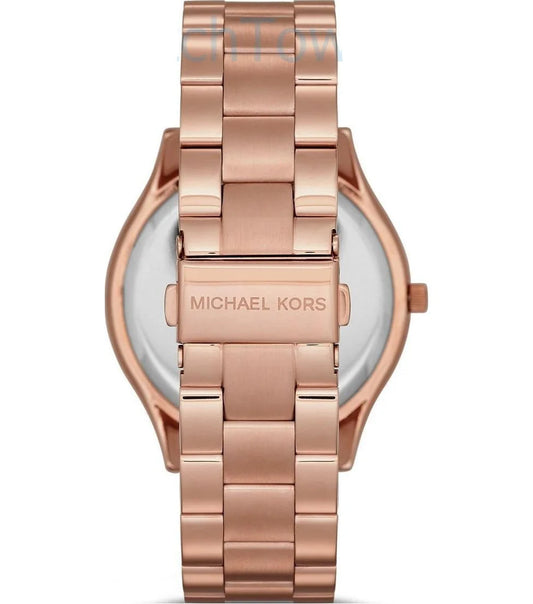 Michael Kors Runway Women's Watch – Model MK5853 | Rose Gold Dial with Rose Gold Stainless Steel Bracelet