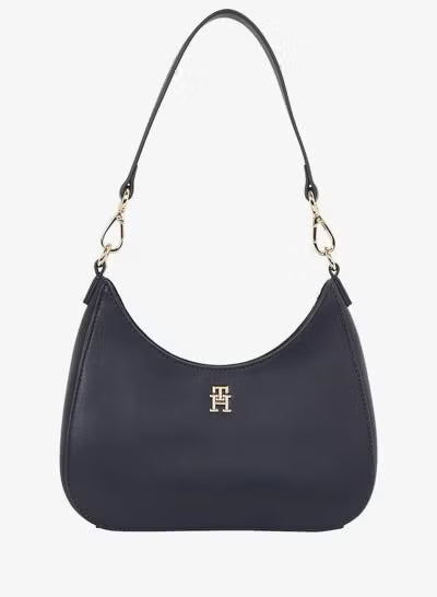 Tommy Hilfiger Crescent Hobo Shoulder Bag – Navy Blue TH Monogram#77