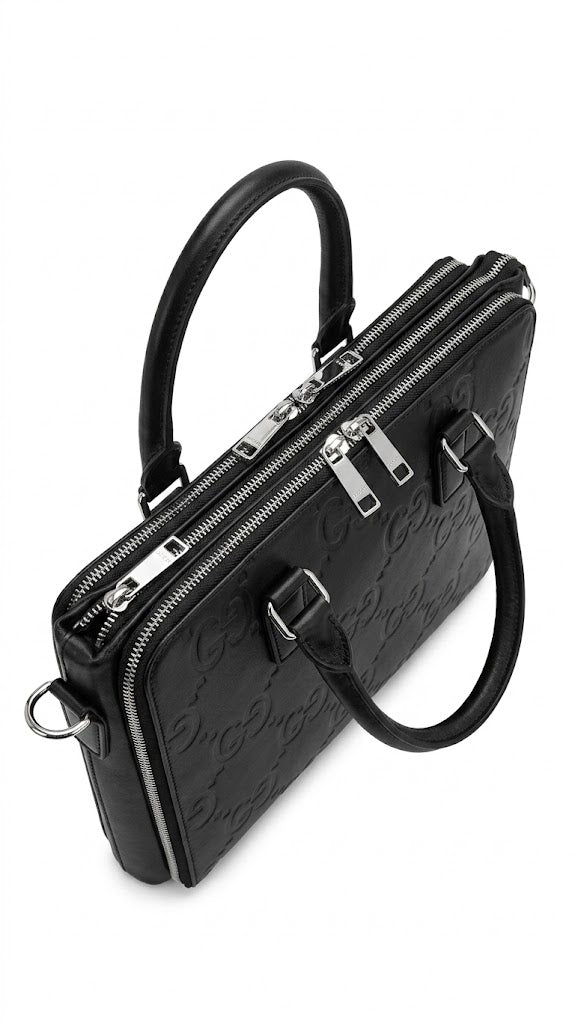 Gucci Luxury Leather Laptop Bag – Premium Business Briefcase – Black#12