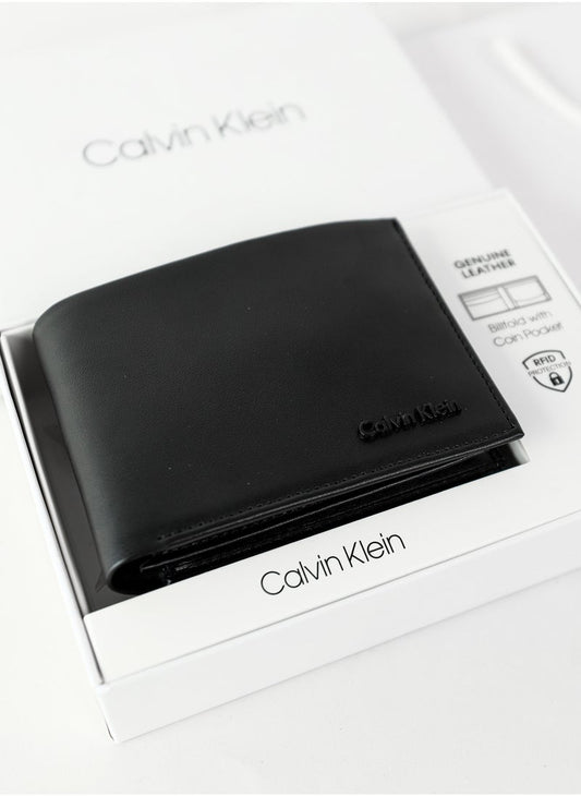 CK Black Leather Wallet For Men 52#