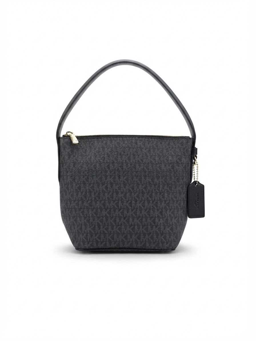 Michael Kors Women’s Signature Monogram Black Shoulder Crossbody Bag#0041