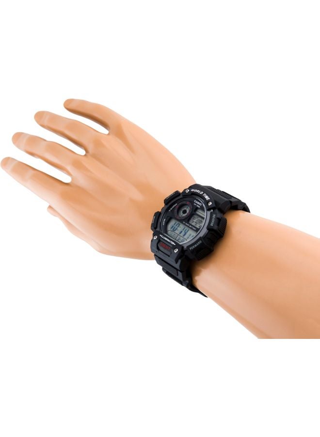 Water Resistant Digital Resin Wrist Watch AE-1400WH-1A - 51 mm - Black
