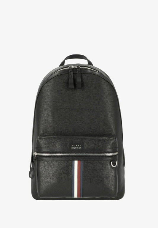 TH Black Leather Backpack For Men 32#