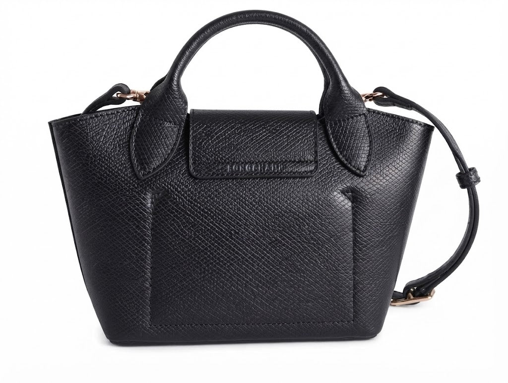 Longchamp EPURE XS Women's Small Leather Crossbody Bag - Black#0001