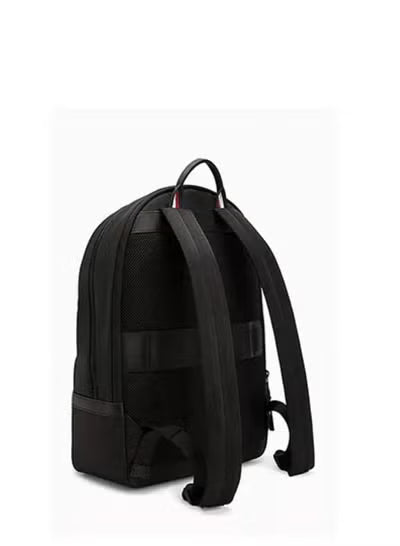 Tommy Hilfiger Denim Men's Essential Backpack – Black Lightweight Laptop & Everyday Backpack#BL-1