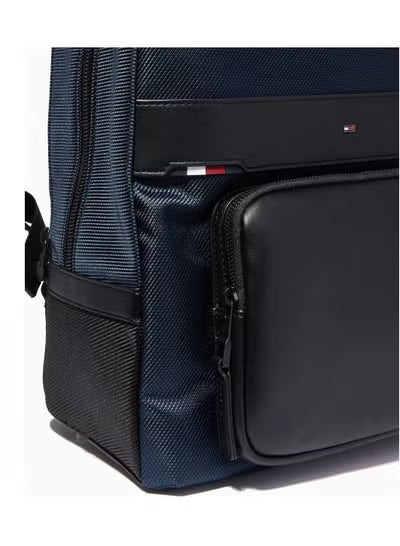 Tommy Hilfiger Men's Essential Backpack – Blue Lightweight Laptop & Everyday Backpack#BU-2
