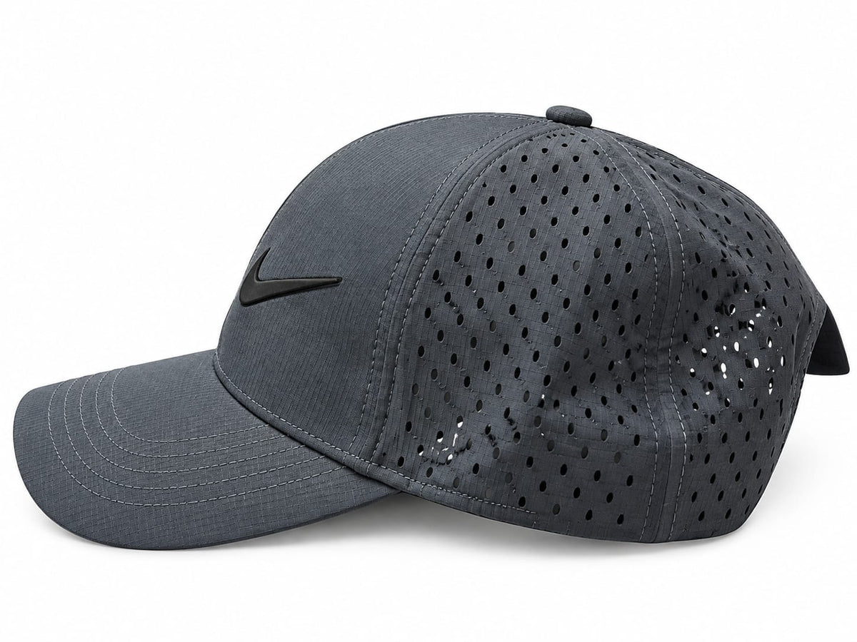 Nike Unisex Perforated Performance Baseball Cap - Charcoal#7