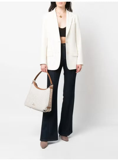 Michael Kors Signature Logo Shoulder Bag Beige#0065