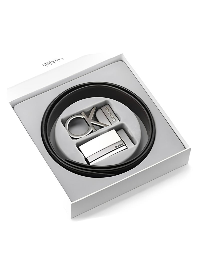 CK Leather Belt Set For Men #4
