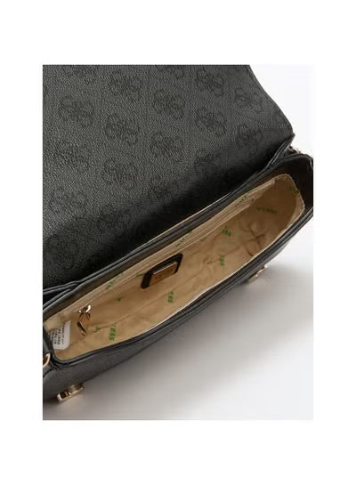 Guess Women’s Coal Black Shoulder Bag HWESG951320 – Sleek Leather Design#028
