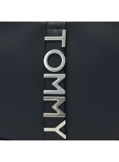 Tommy Hilfiger Navy Women Shoulder Bag AW0AW16510 Leather – Elegant Everyday Handbag#73