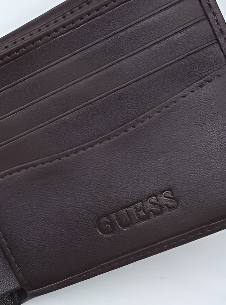 GU Brown Leather Wallet For Men #2