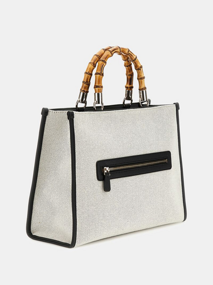 GUESS Kerima 4G Logo Handbag – Natural / Milk Logo