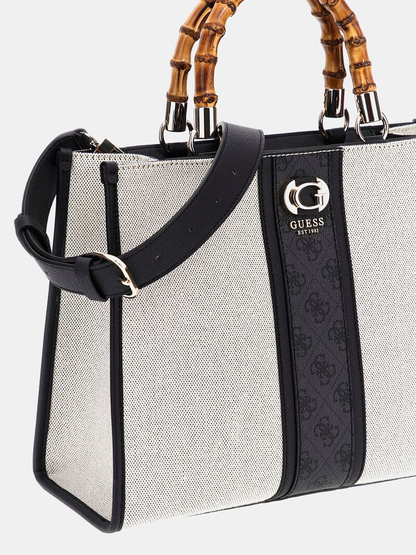 GUESS Kerima 4G Logo Handbag – Natural / Milk Logo