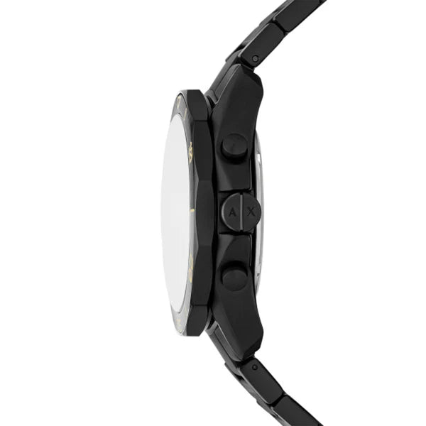 Armani Exchange Men’s Black Dial Quartz Watch AX1963 – Stainless Steel Black Strap, 44mm