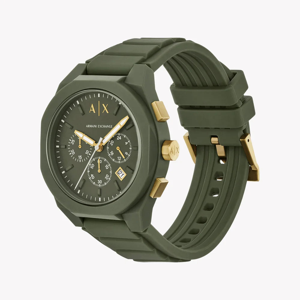 A|X Armani Exchange Sync Men’s Chronograph Watch – AX4169 Green