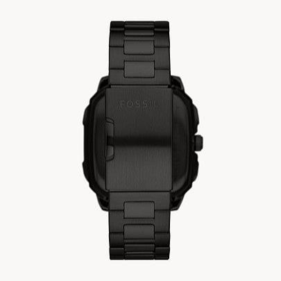 Fossil Inscription Automatic Skeleton Watch for Men – Black Dial & Black Stainless Steel Strap (BQ2574)