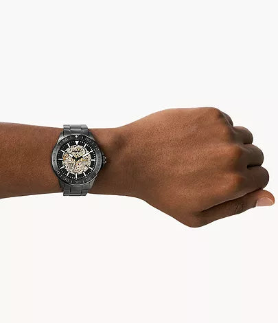 Fossil - Bannon Automatic Smoke Stainless Steel Watch for Men