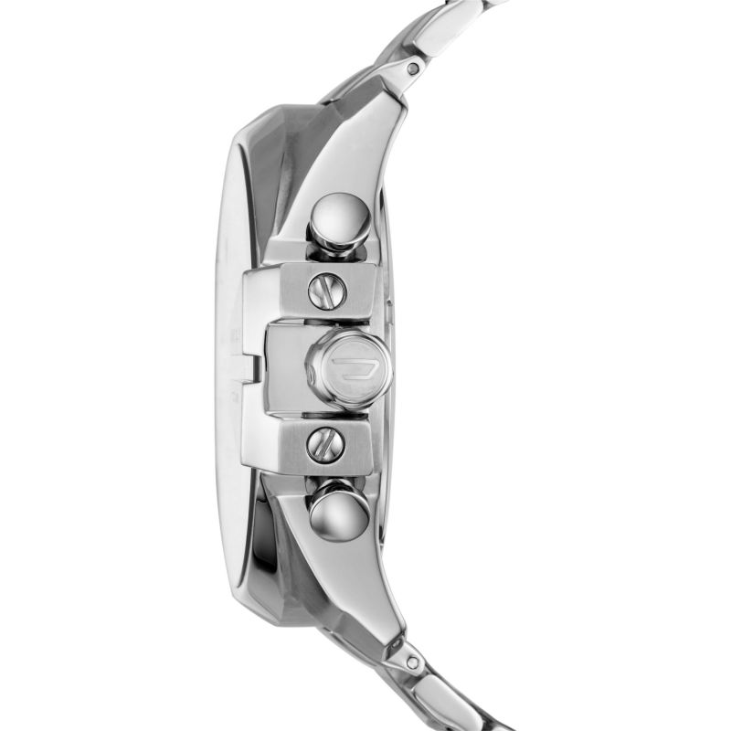Diesel Mega Chief DZ4417 Men's Watch – Blue Dial, Stainless Steel Bracelet, 51mm