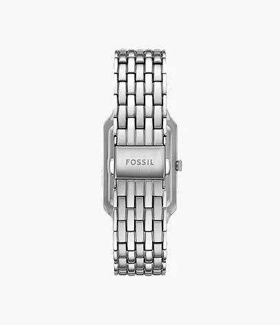Fossil Women’s Raquel Quartz Stainless Steel Watch – Silver, Mother-of-Pearl Dial, Model ES5306
