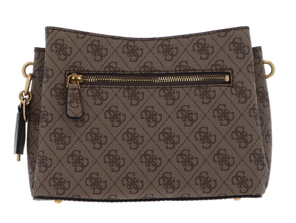 GUESS Emera Logo Girlfriend Satchel – Latte