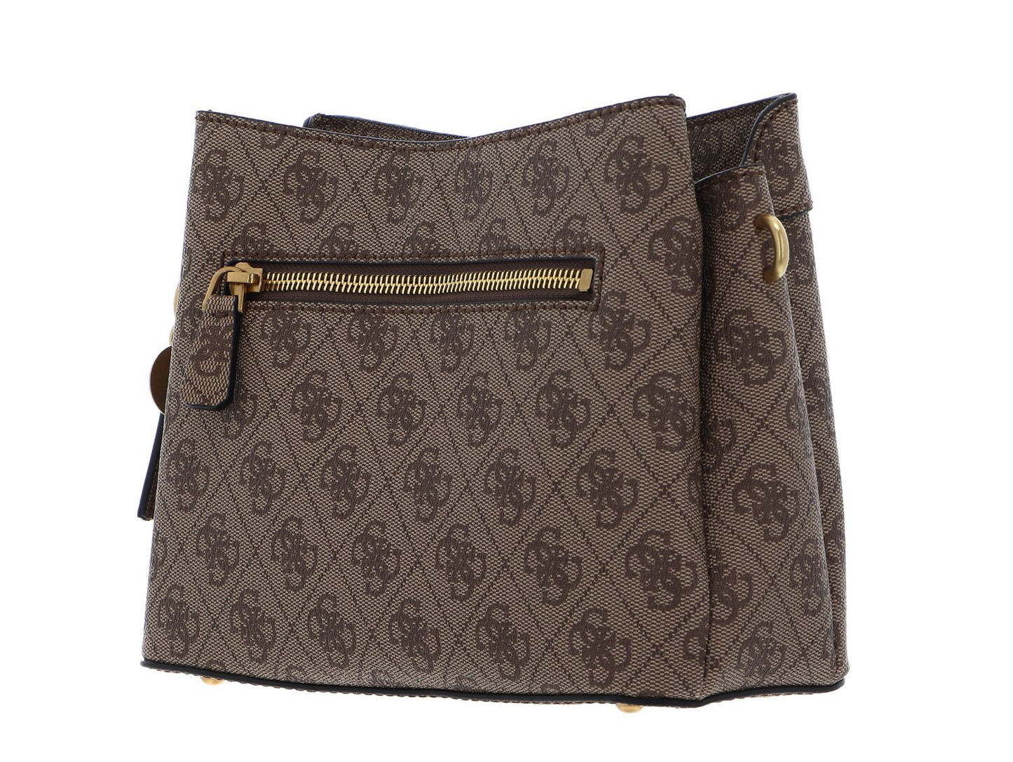 GUESS Emera Logo Girlfriend Satchel – Latte