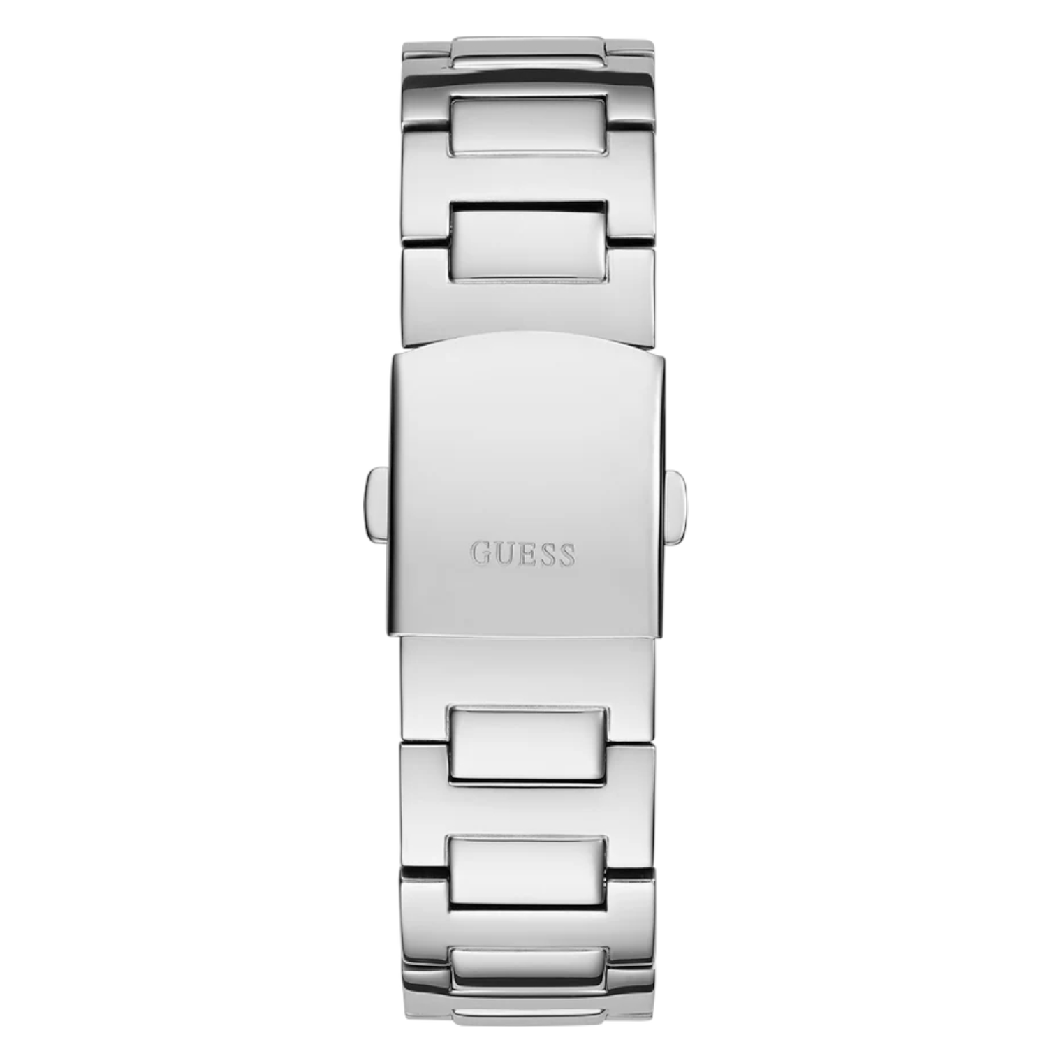 Guess Men’s Watch GW0662G1 – Square Black Dial Stainless Steel Silver Bracelet Quartz Analog Day & Date Watch