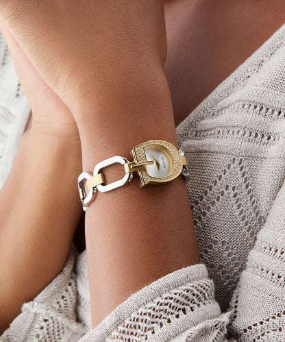 GUESS Women’s Watch – Model GW0683L6 | Two-Tone Gold & Silver G-Logo Design