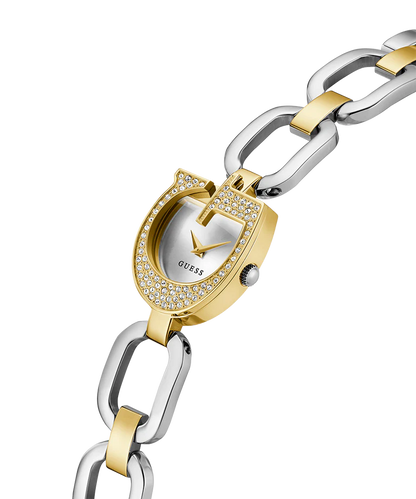 GUESS Women’s Watch – Model GW0683L6 | Two-Tone Gold & Silver G-Logo Design