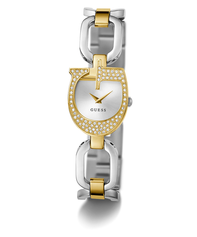 GUESS Women’s Watch – Model GW0683L6 | Two-Tone Gold & Silver G-Logo Design