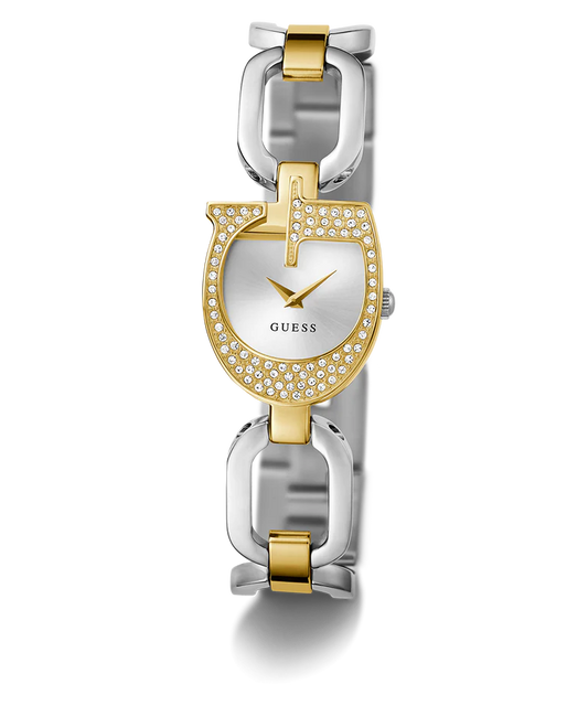 GUESS Women’s Watch – Model GW0683L6 | Two-Tone Gold & Silver G-Logo Design