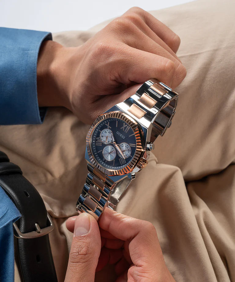 GUESS Men's Two-Tone Stainless Steel Multifunction Watch - GW0703G4