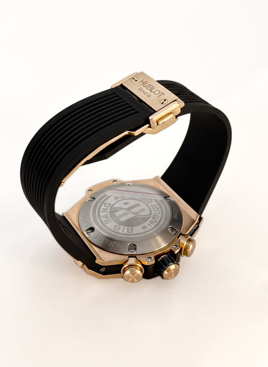 Hublot Big Bang Unico King Gold Ceramic 42mm Automatic Watch – Black Rubber Strap