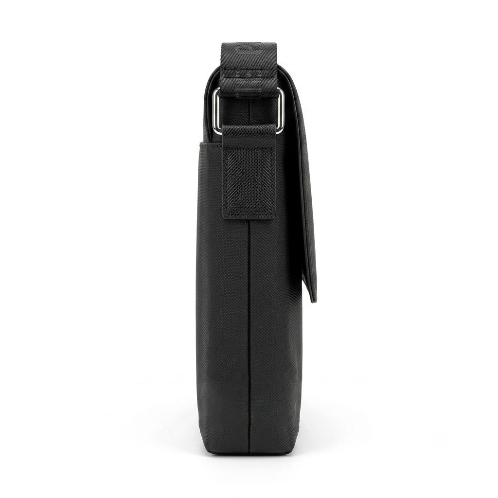Lacoste Men's Vertical Flat Crossbody Bag - Black #0017