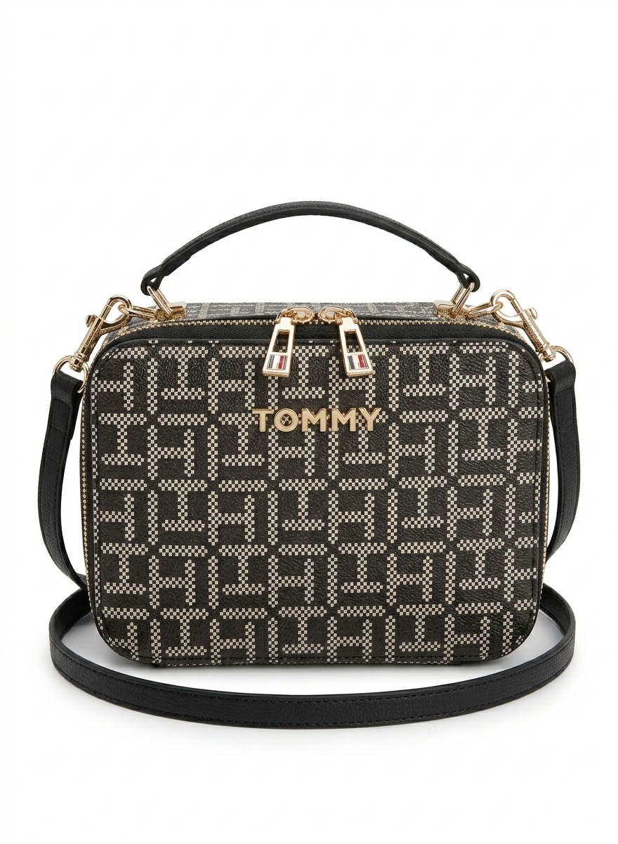 Tommy Hilfiger Monogram Vanity Crossbody Bag ✨#0081