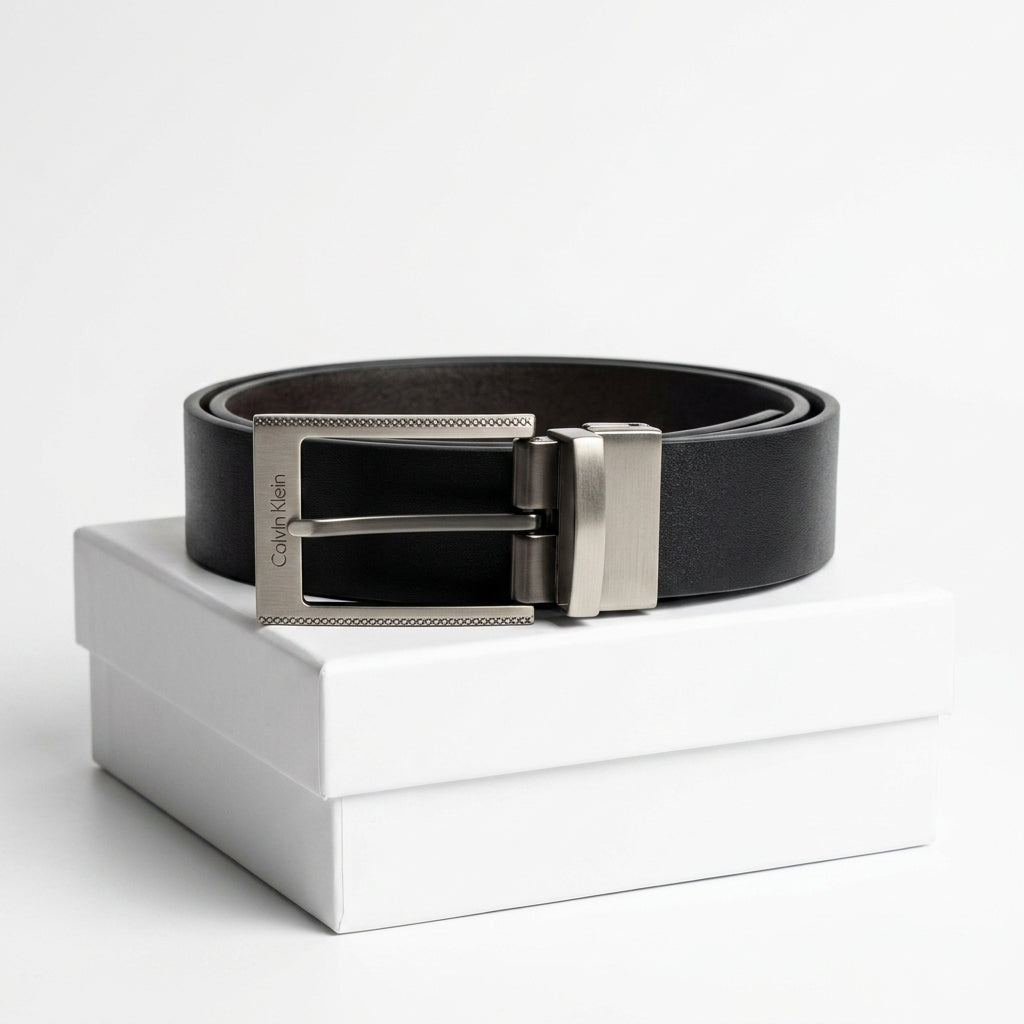 Calvin Klein Men's Reversible Luxury Leather Belt with Sleek Metal Buckle #29