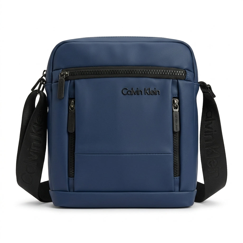 Calvin Klein Men's Matte Navy Crossbody Flight Bag #0017