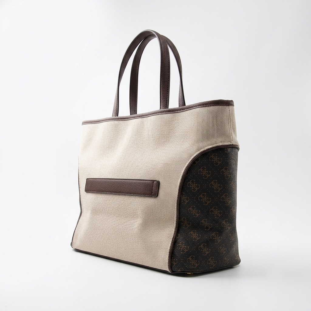Guess KERIMA TOTE - Handbag - natural/Brown #33