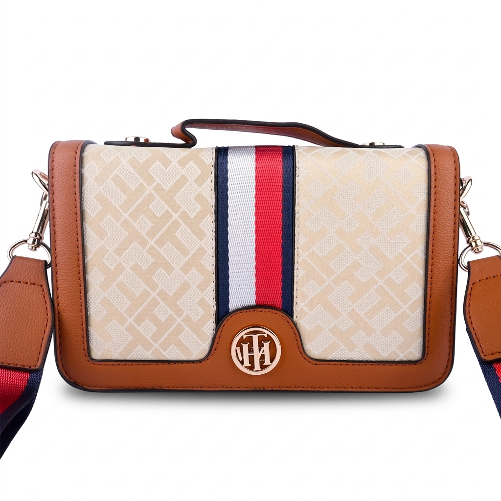 Classic Chic Monogram Crossbody Bag ✨ #0083