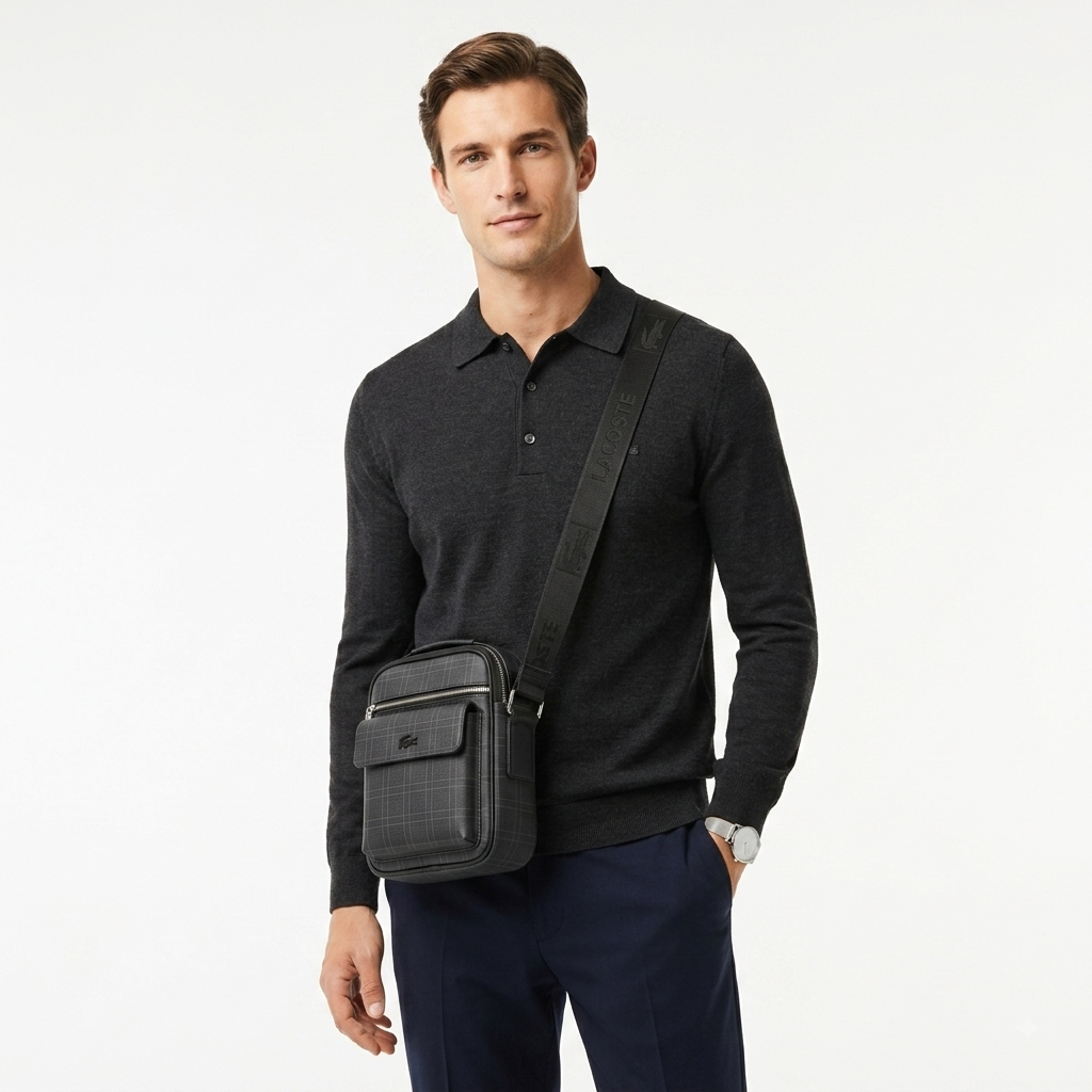 Lacoste Black Crossbody Men's Bag #0022