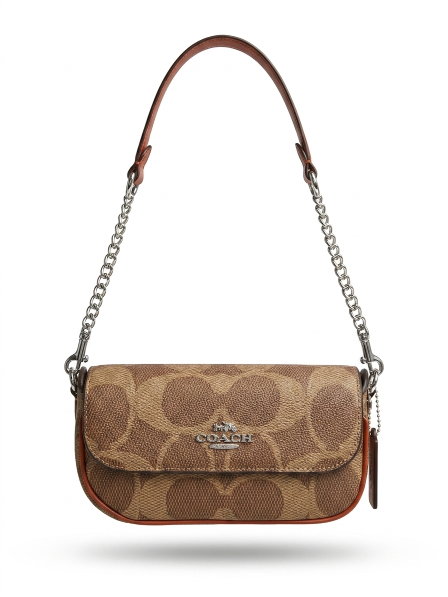 🧡 Coach Signature Canvas Crossbody Bag #0062