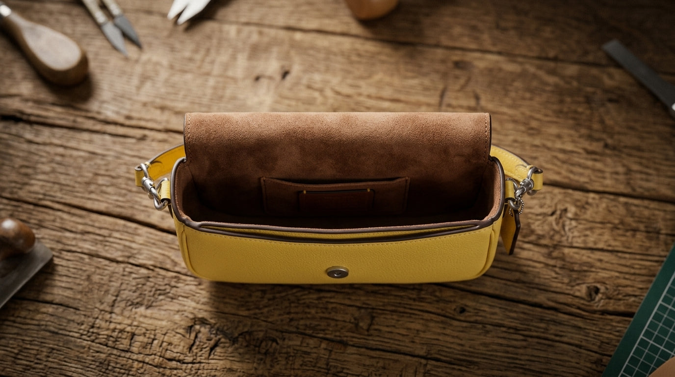 COACH Signature Canvas Flap Crossbody – Yellow #0025