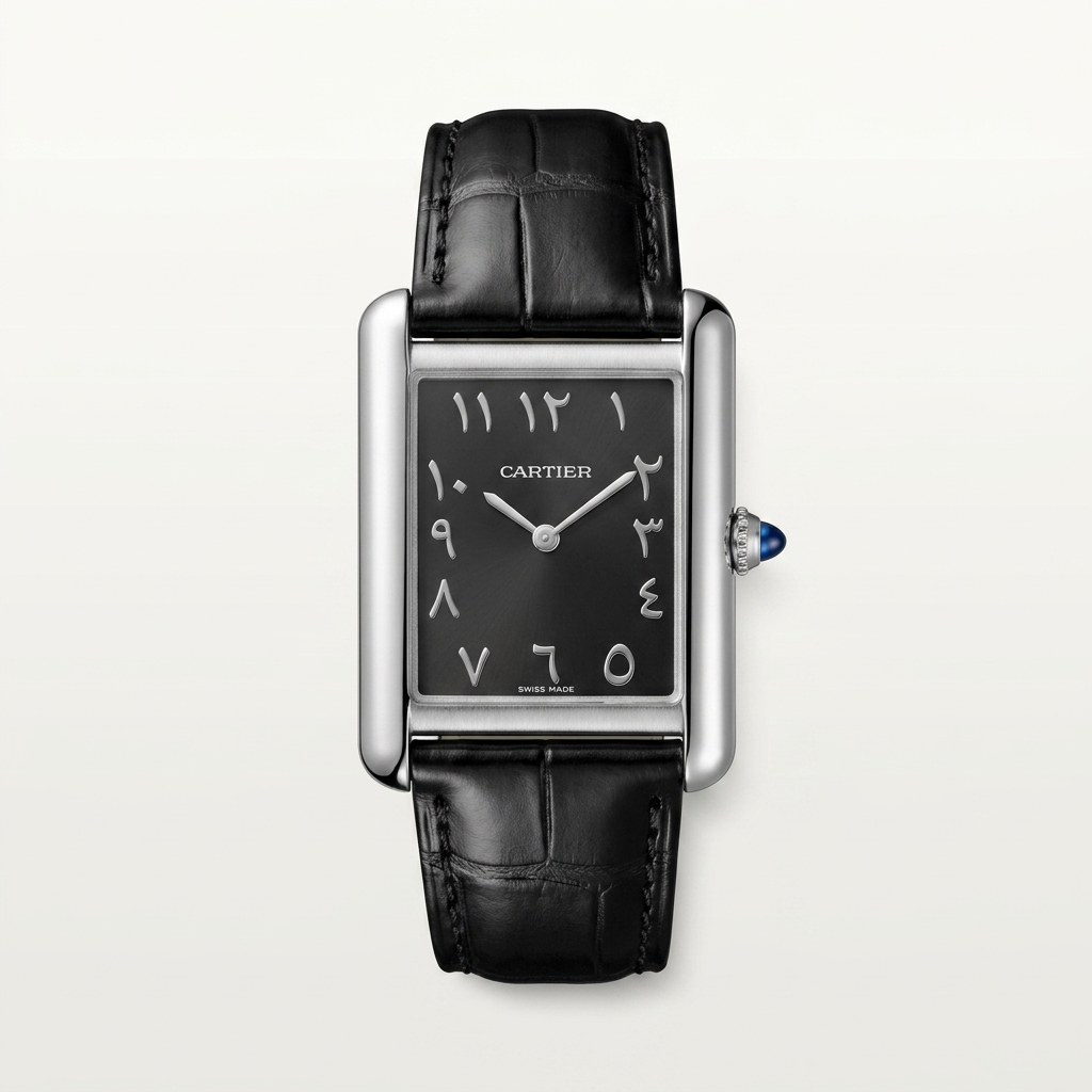 Tank Louis Cartier watch Black Dial