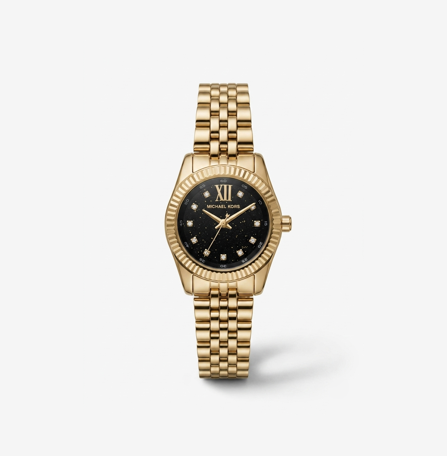 Michael Kors MK4802 Lexington Three-Hand Gold-Tone Stainless Steel Watch