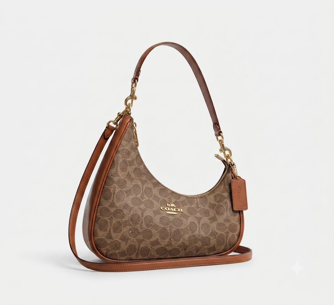 Twisted Teri Shoulder Bag in Signature Canvas – Versatile Shoulder & Crossbody Bag #46