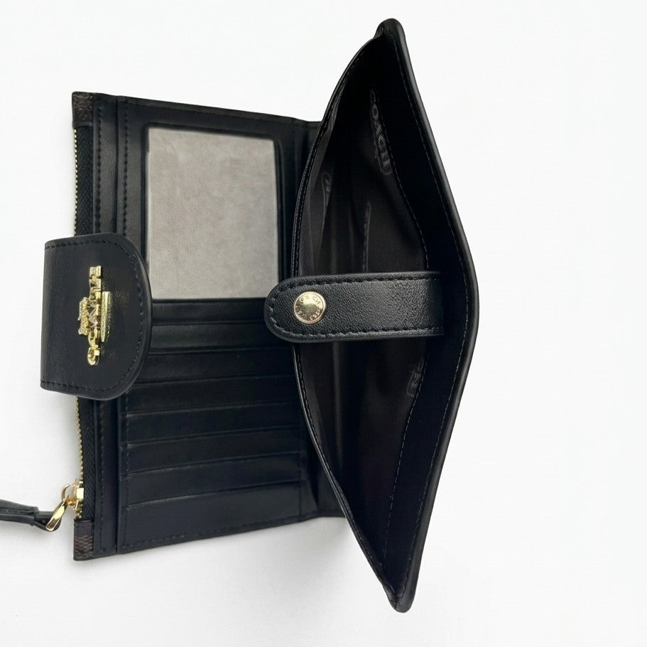 Coach Luxury Signature Medium Wallet & Wristlet - Elegant Design #0006